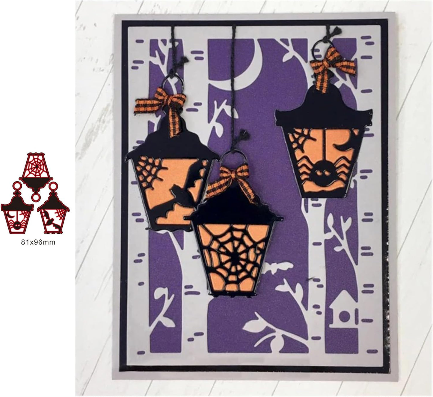 Lapoo Flowers Metal Cutting Die for Scrapbooking - Durable, Cut Stencils for DIY Scrapbook Photo Album Decorative Paper Card, Card Making Supplies, Embossing (Halloween Jack-O-Lantern 3.8 x 3 in)