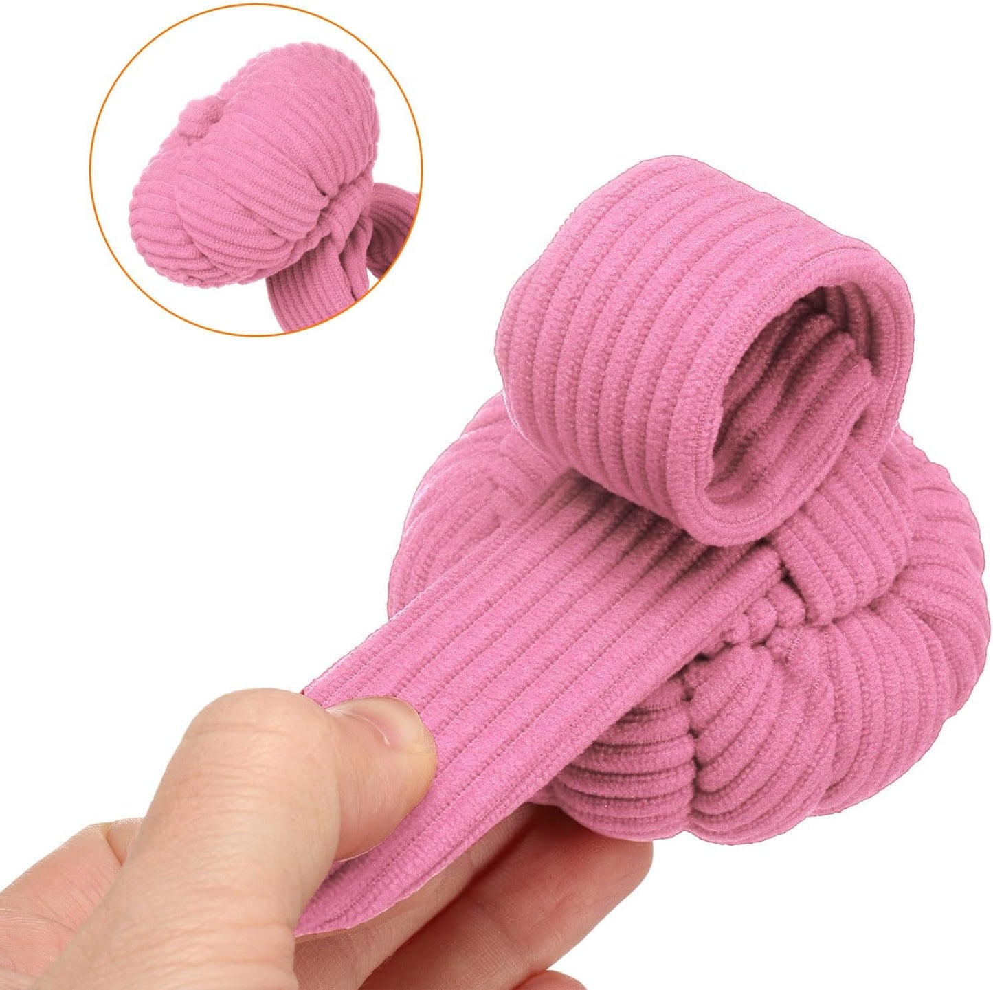 HARFINGTON Wrist Pin Cushions, Sewing Needle Pin Cushion Adjustable Strap with Elastic Strap Finger Ring Pincushions Fit All Wrist Sizes for Sewing Quilting Needlework DIY Crafts, Pink/Blue