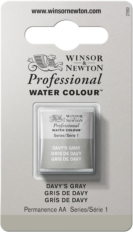 Winsor & Newton Professional Water Colour Paint, Half Pan, Davy's Gray