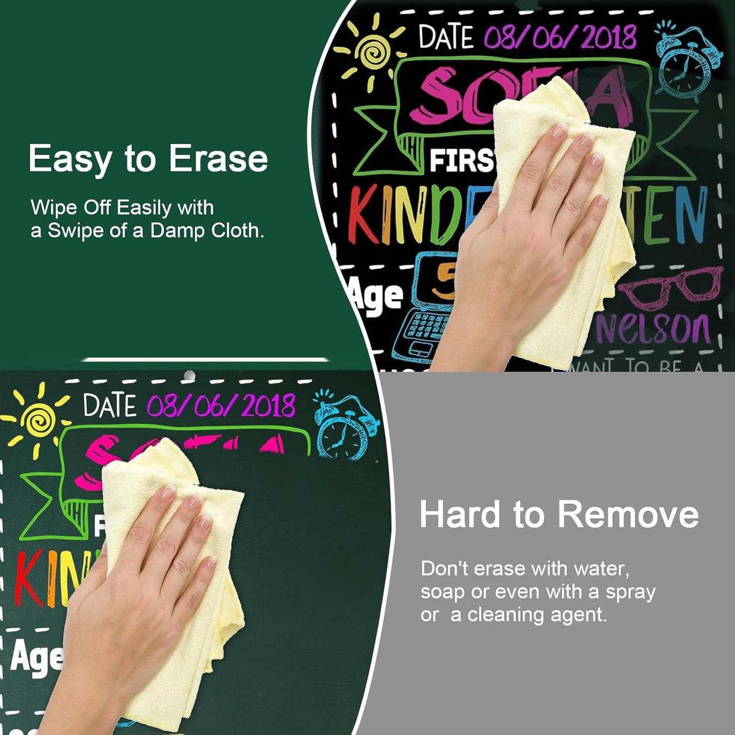 SILENART Purple Chalk Markers for Blackboard, Liquid Chalk Marker Pen for Chalkboard Dry Erase Calendar Board Car Windows Glass Menu Board - Erasable, Bold Tip, 8 Pack