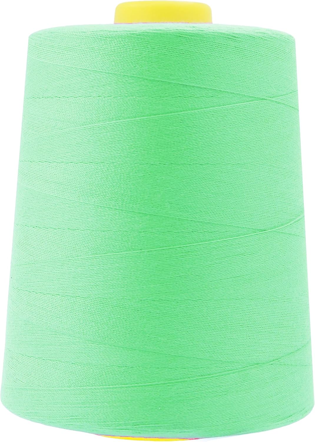 Mandala Crafts 4 Pack of Serger Threads Cones Spools - 20S/2 24000 Yards Polyester Seafoam Green Threads for Sergers Machine and Overlock Quilting Sewing Machine