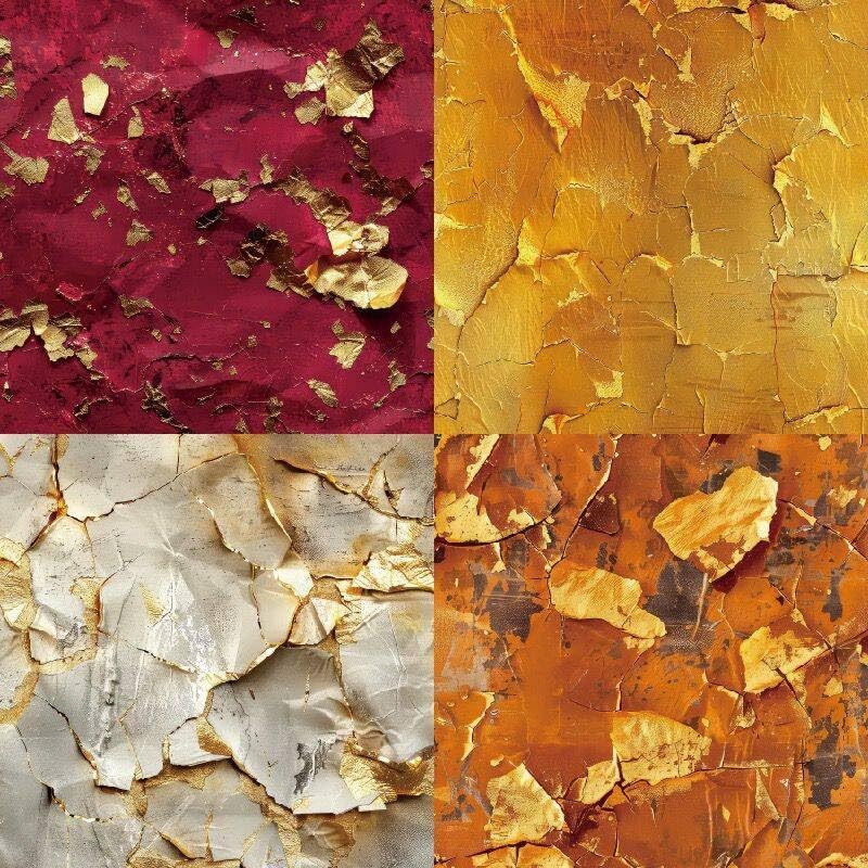 Autumn Scrapbook Paper 6×6,24 Sheets Single-Sided Fall Gold Patterned Paper Scrapbooking CardStock Papers Pad for Holiday Cardmaking DIY Origami Journaling Papers.
