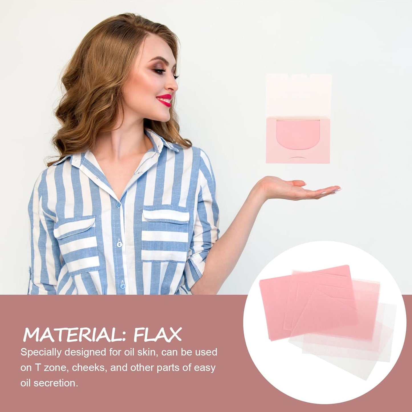 300pcs Sheets makeup blotting paper face wipes oil absorbing paper facial oil wipes oil blotting paper blotting papers for oily skin remove oil tissue Oil absorbent pad
