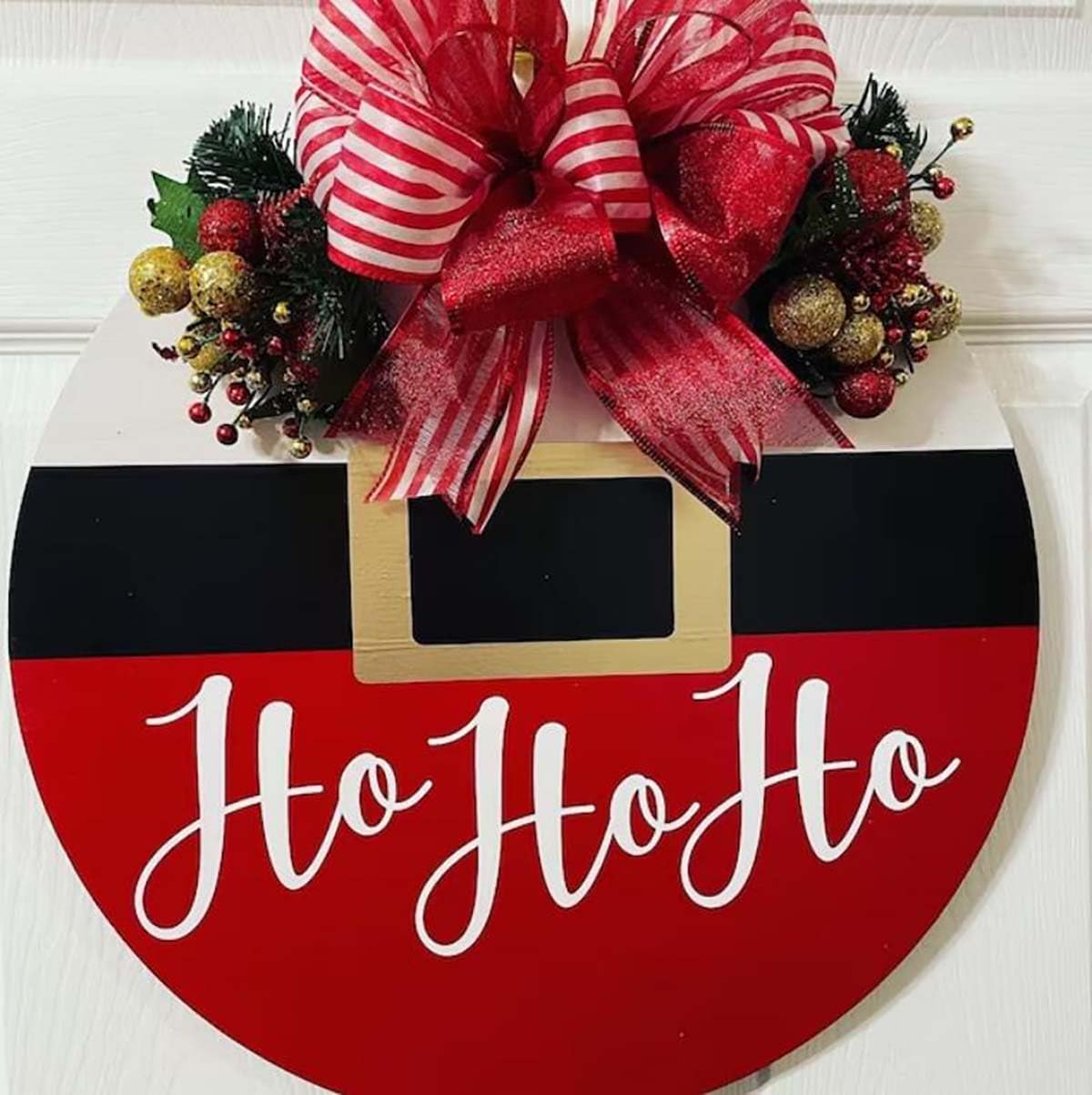 Christmas Stencils for Painting on Wood 12” Christmas Stencil for Crafts Reusable Xmas Holiday Stencil Round Believe Snowman Templates for Porch Door Decor