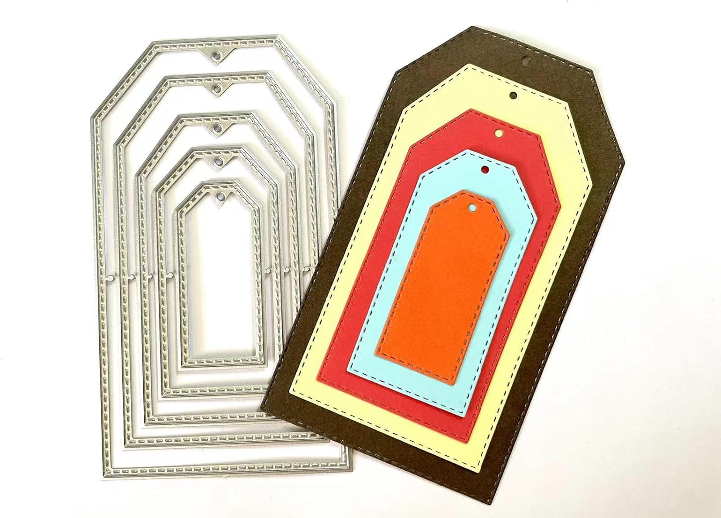 Mvchifay Cutting Dies Happy Birthday Holiday Thanks Greetings Metal Stencils Scrapbooking Tool Love Heart DIY Carbon Steel Embossing Template for Paper Card Making (A)