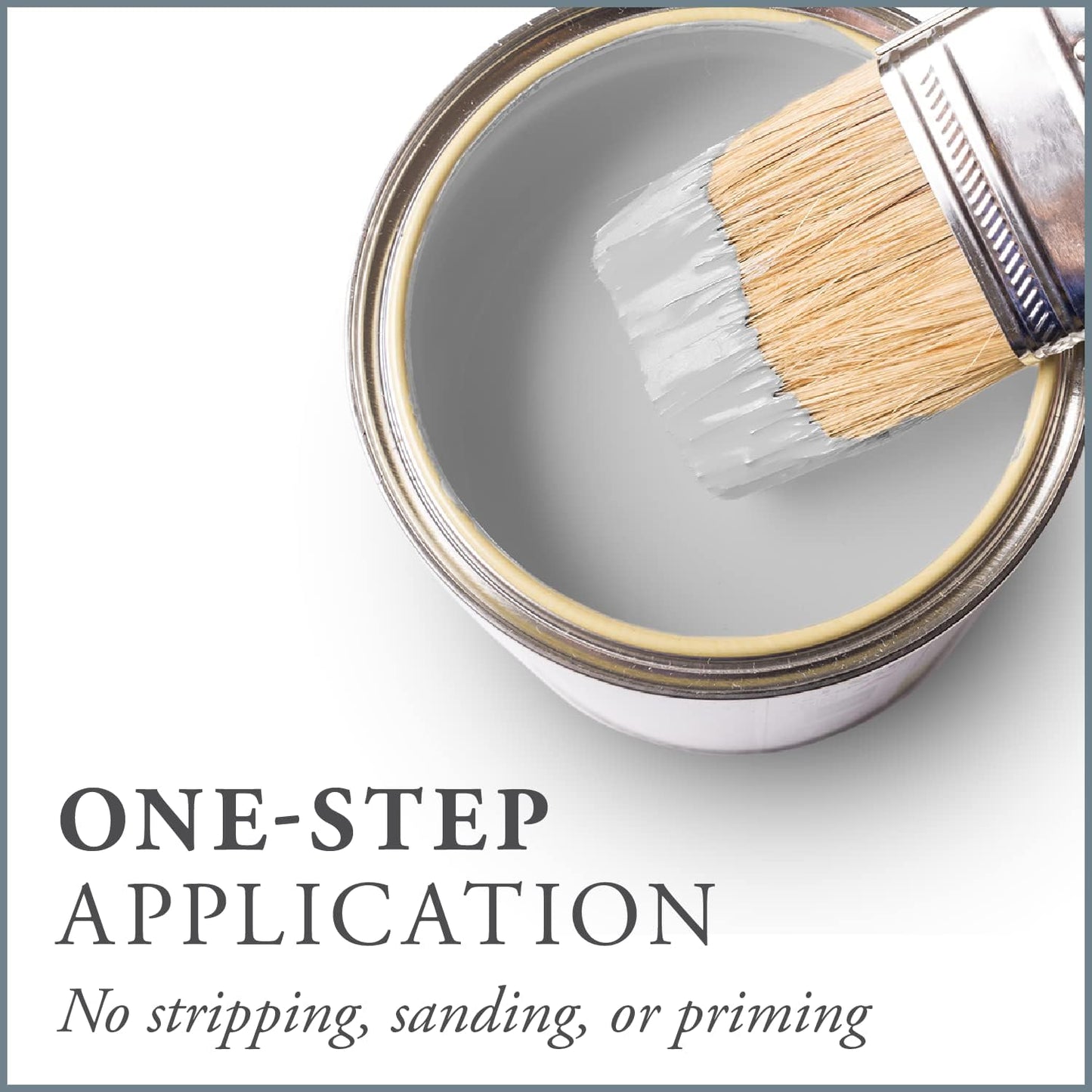 AMY HOWARD AT HOME Chalk-Based One Step Paint for Furniture, Cabinetry, Decor, Finish, and More | No Stripping, Sanding, or Priming | Ultra-Light Base | 32 Ounce | Luxe Gray