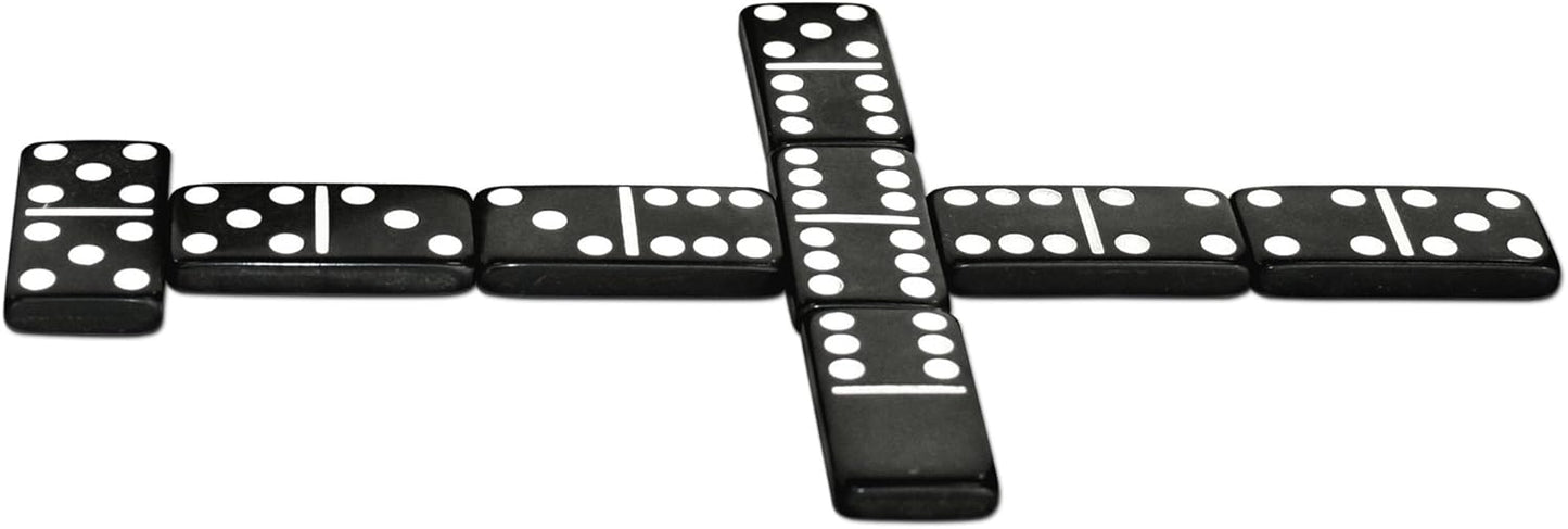 WE Games Walnut 7-Games-in-1 Combination Game Set - Includes Chess, Checkers, Backgammon, Dominoes, Cribbage, Poker, Dice and Cards