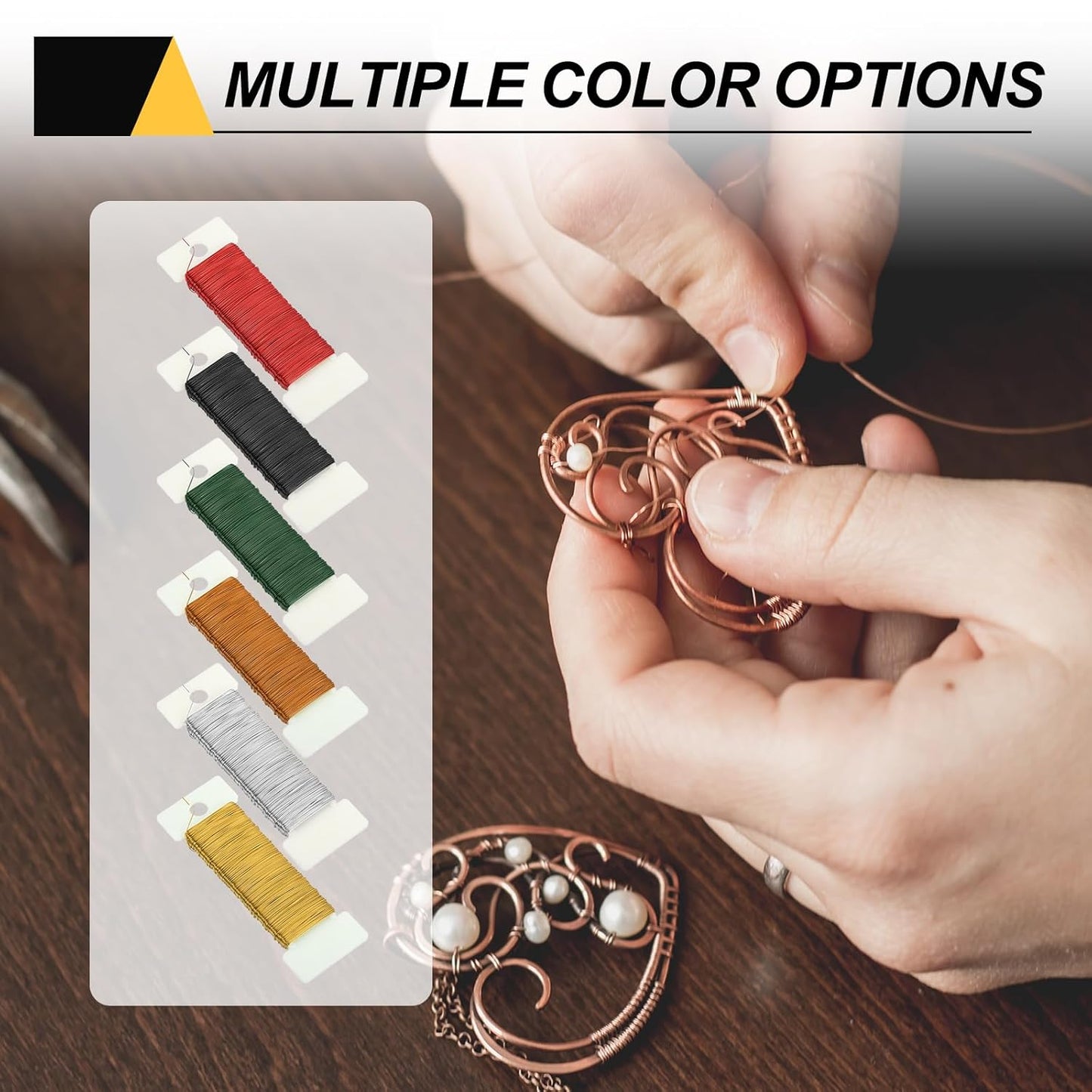 MECCANIXITY 114 Yards/345 Feet 27 Gauge Metal Floral Wire Black Flexible Paddle Thin Floral Wires for Craft, Christmas Wreath, Flower Arrangement, Wedding, Total 3 Roll