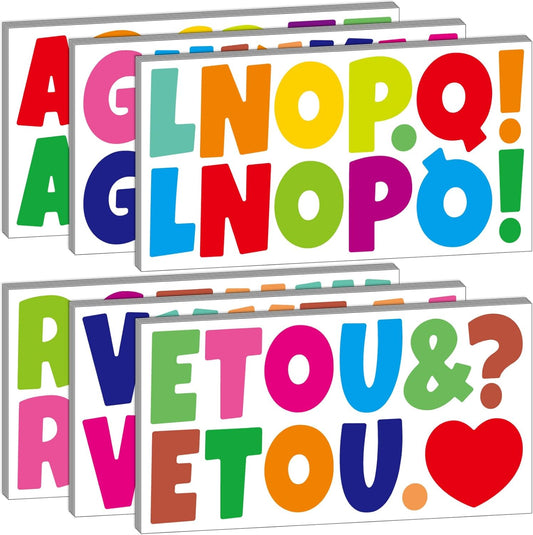 Bemeol 360 Pcs 30 Sheets Bulletin Board Letters 2.5 Inches Alphabet Stickers Self Adhesive Stick on Letters for Poster Board Classroom School Home Decor(Colorful)