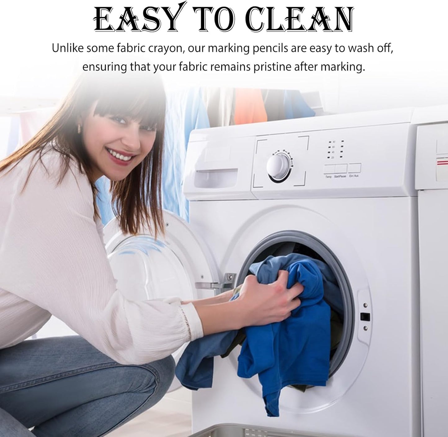 20pcs Sewing Marking Pencils for Fabric Tailor White Mark Pencils Fabric Chalk Pencil Marking and Tracing Tools