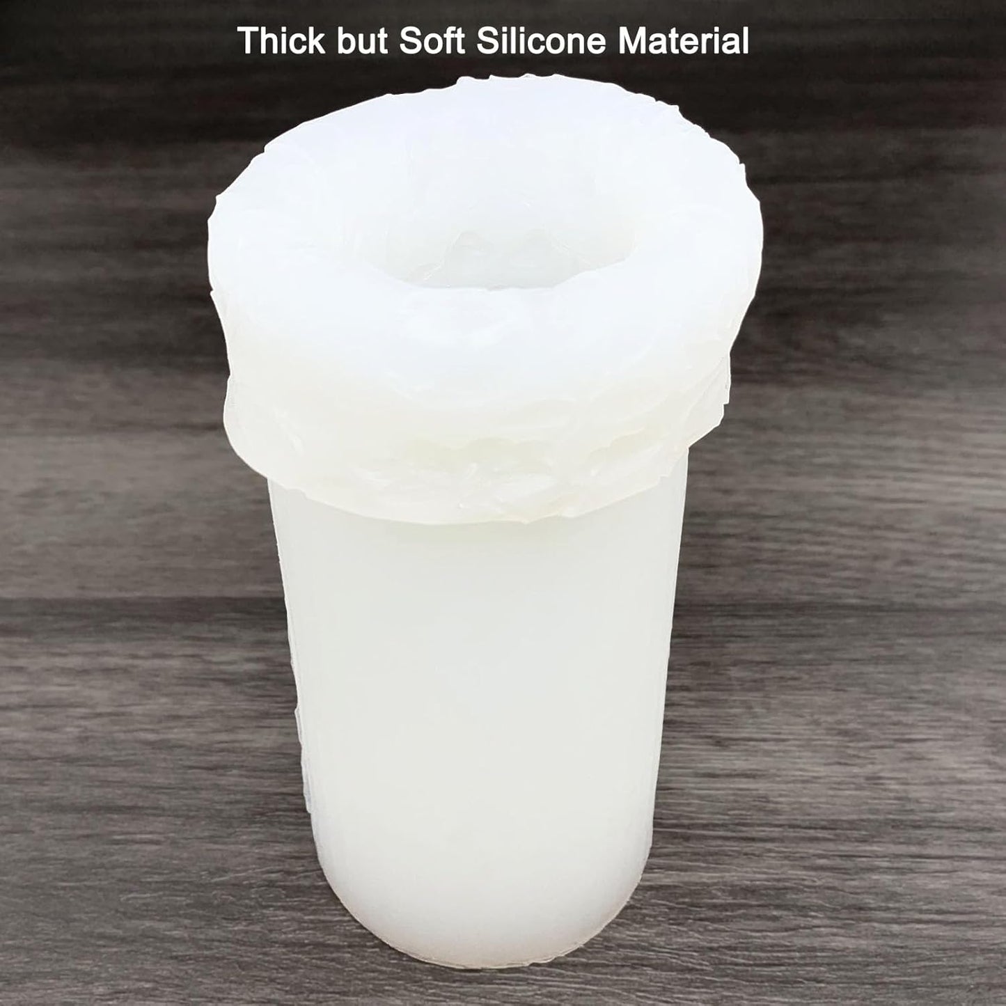 Flower Cylinder Candle Molds Floral Vine Pillar Thick Silicone Molds for Candle Making Soaps Resin Clay Home Decoration Crafts DIY