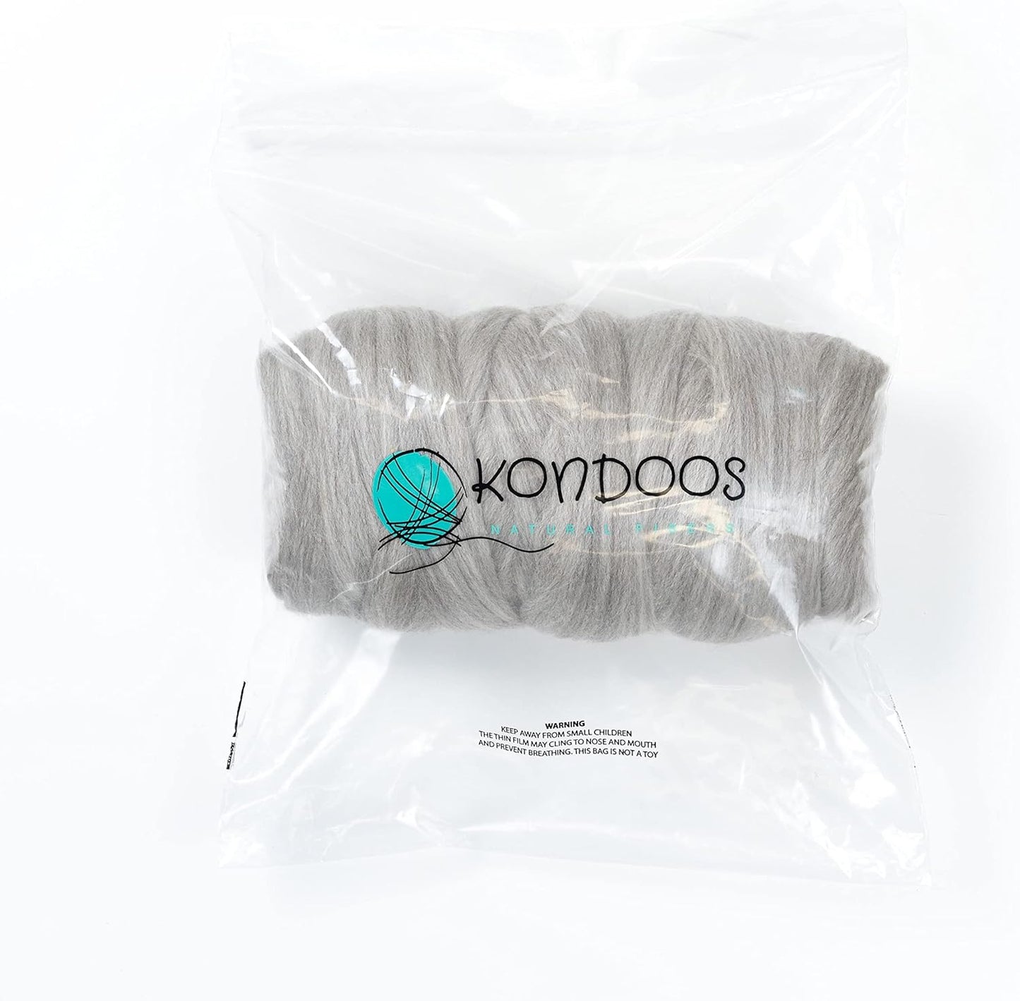 Natural 1lb Wool Bulk roving,. Best Wool for Spinning, arm Knitting, Needle Felting, Chunky Blankets Spinning Thick Yarn Tapestry. Natural, un-Dyed. (Sand Gray, 1 lb)