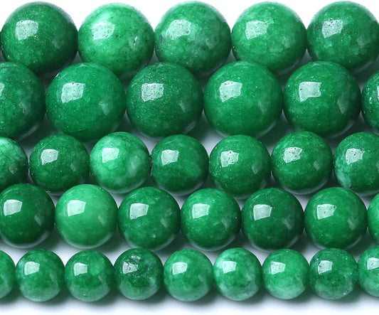 6MM Blackish Green Cloudy Chalcedony Stone Beads Round Loose Beads for Jewelry Making Bracelet Necklace 120pcs 2 Strands 32"