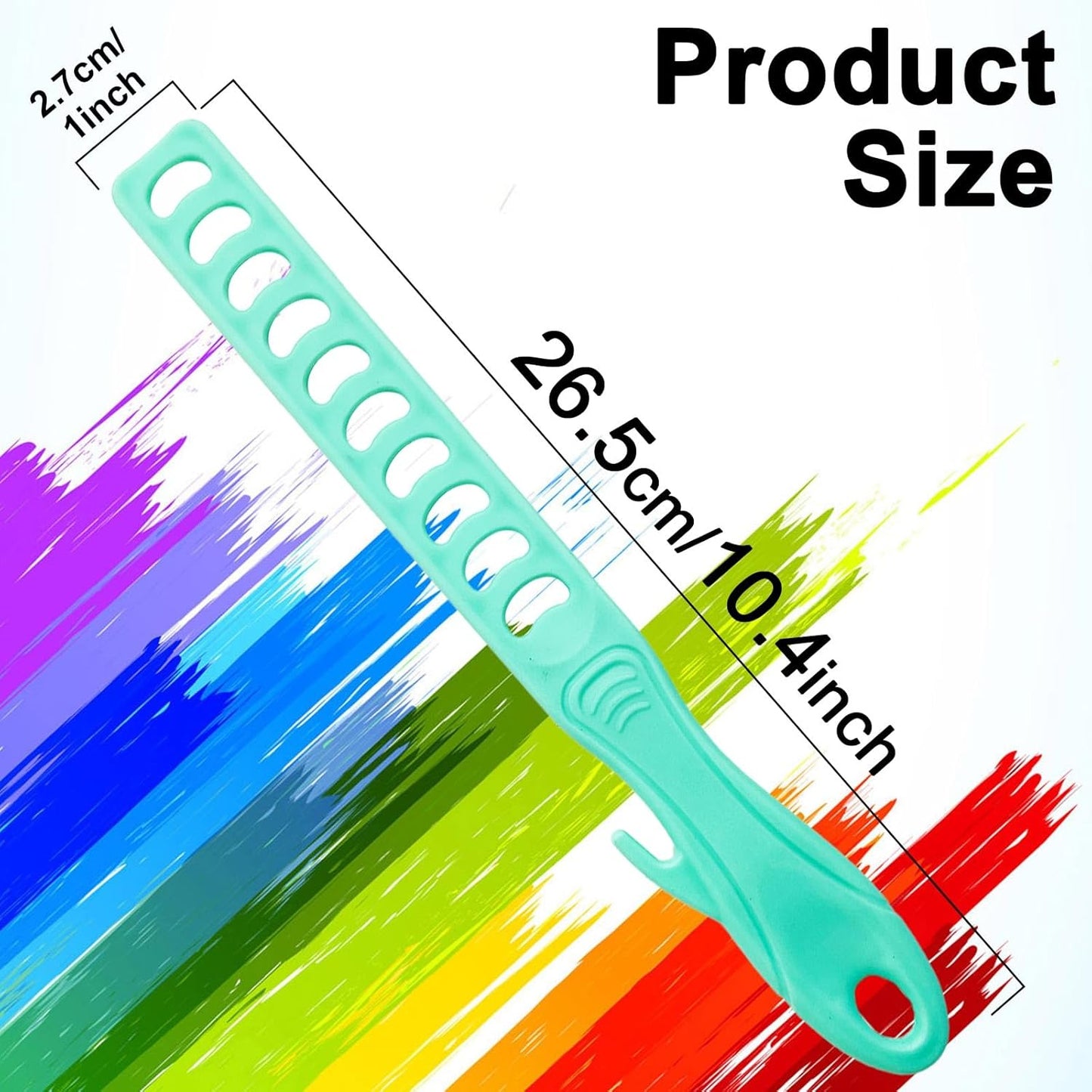 20 Pack Paint Stir Sticks, Plastic Reusable 10” Paint Stirring Rod for Art Project, Green Mixing Tool Painting Primer Epoxy Resin Chemical Liquid Glue DIY