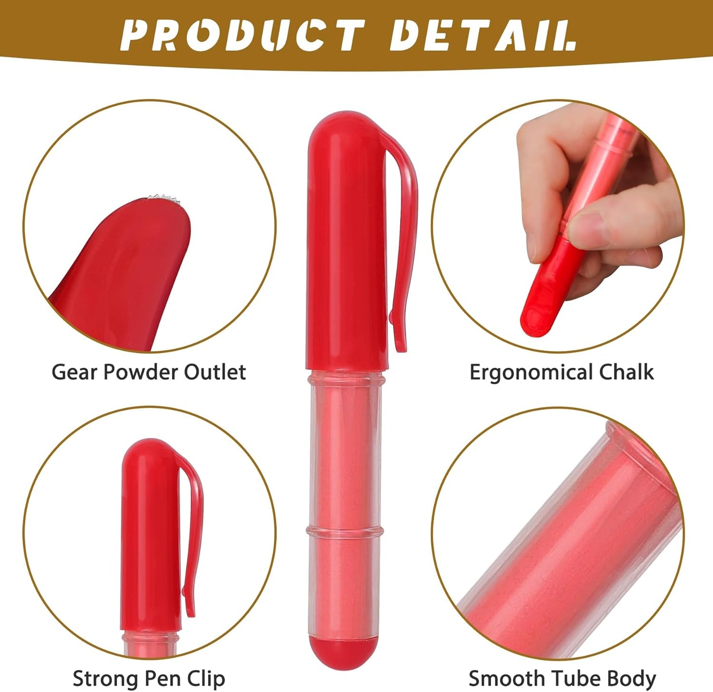 Fabric Chalk Markers for Sewing,Quilting,Crafting|Erasable Tailor Chalk|Work on Various Fabrics|Dosing Wheel Drawing Precise Line(2pk Red,White professional tailors chalks pencil&1Ruler)
