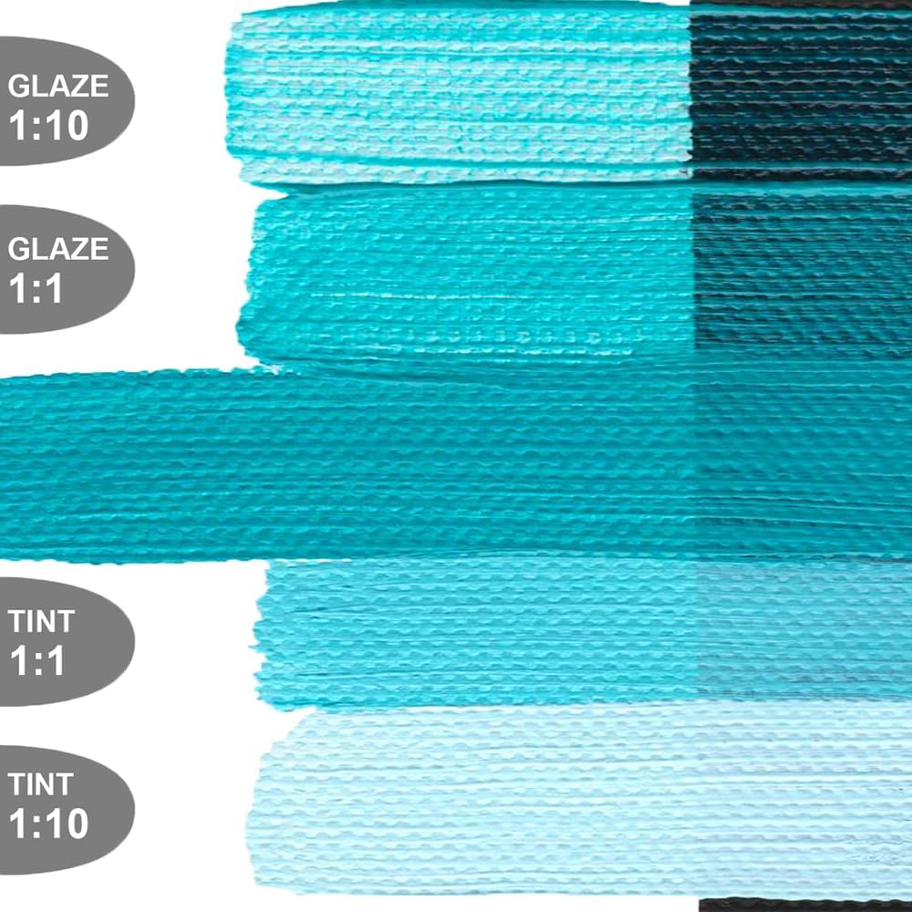 OPEN Slow-Drying Acrylics by GOLDEN, Cobalt Teal, 2 fl oz. tube, Professional Acrylic Paint, Semi-Opaque