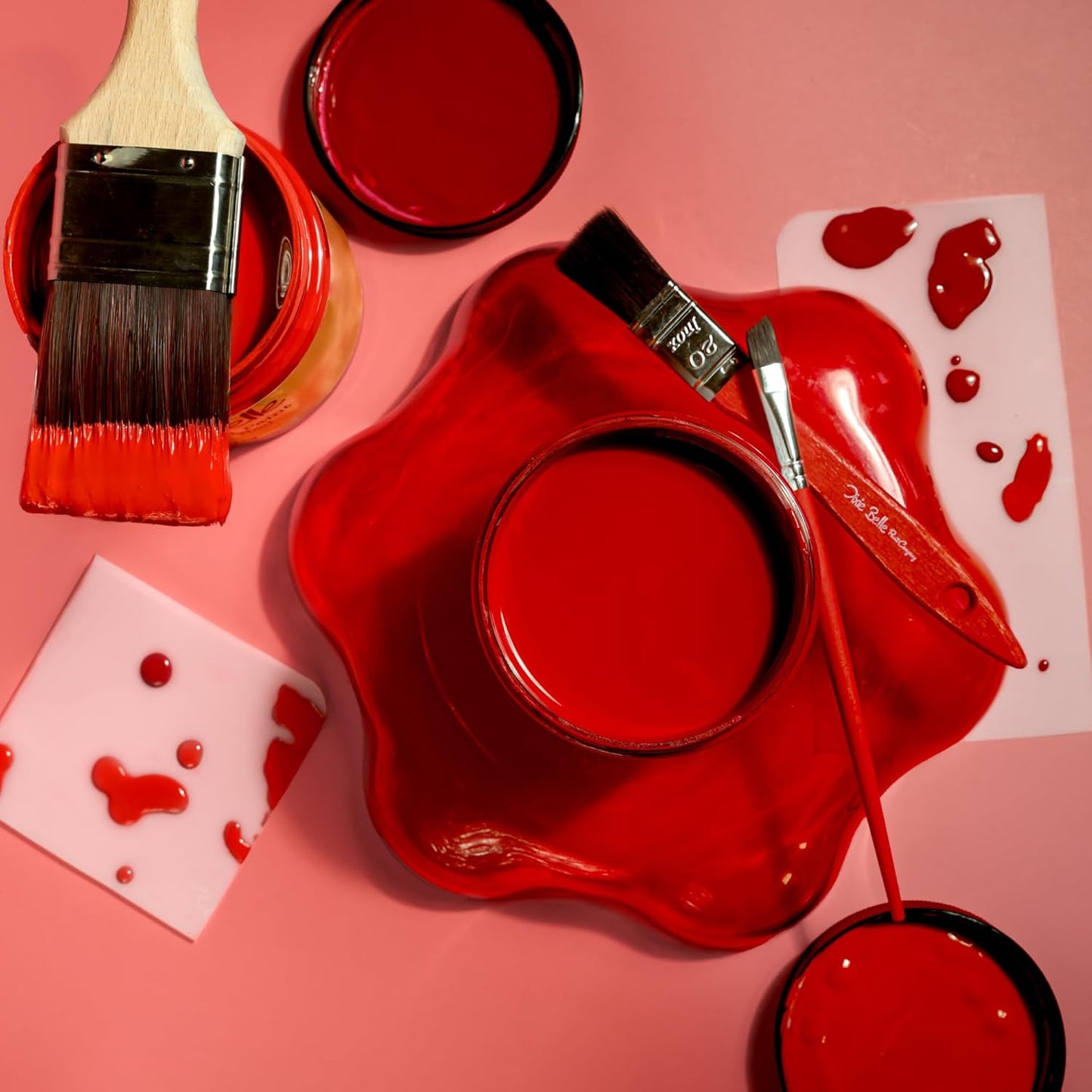 Dixie Belle Paint Company Chalk Finish Furniture Paint - Honky Tonk Red (1 Gallon - 128oz) - Matte True Red Chic Chalk Mineral DIY Furniture Paint