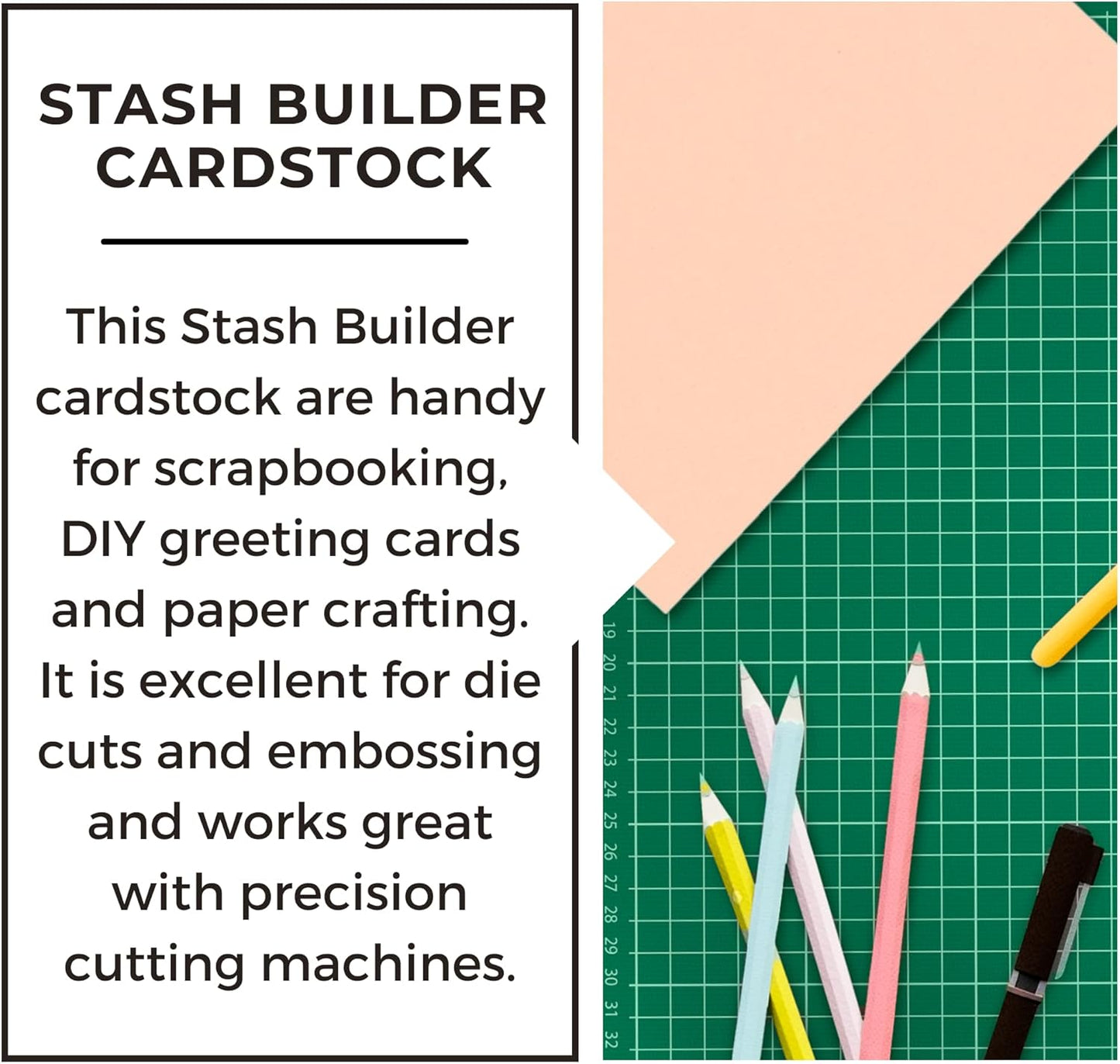 PA Paper Accents Stash Builder Textured Cardstock 8.5" x 11" Textured Berry Smoothie, 65lb colored cardstock paper for card making, scrapbooking, printing, quilling and crafts, 25 piece pack