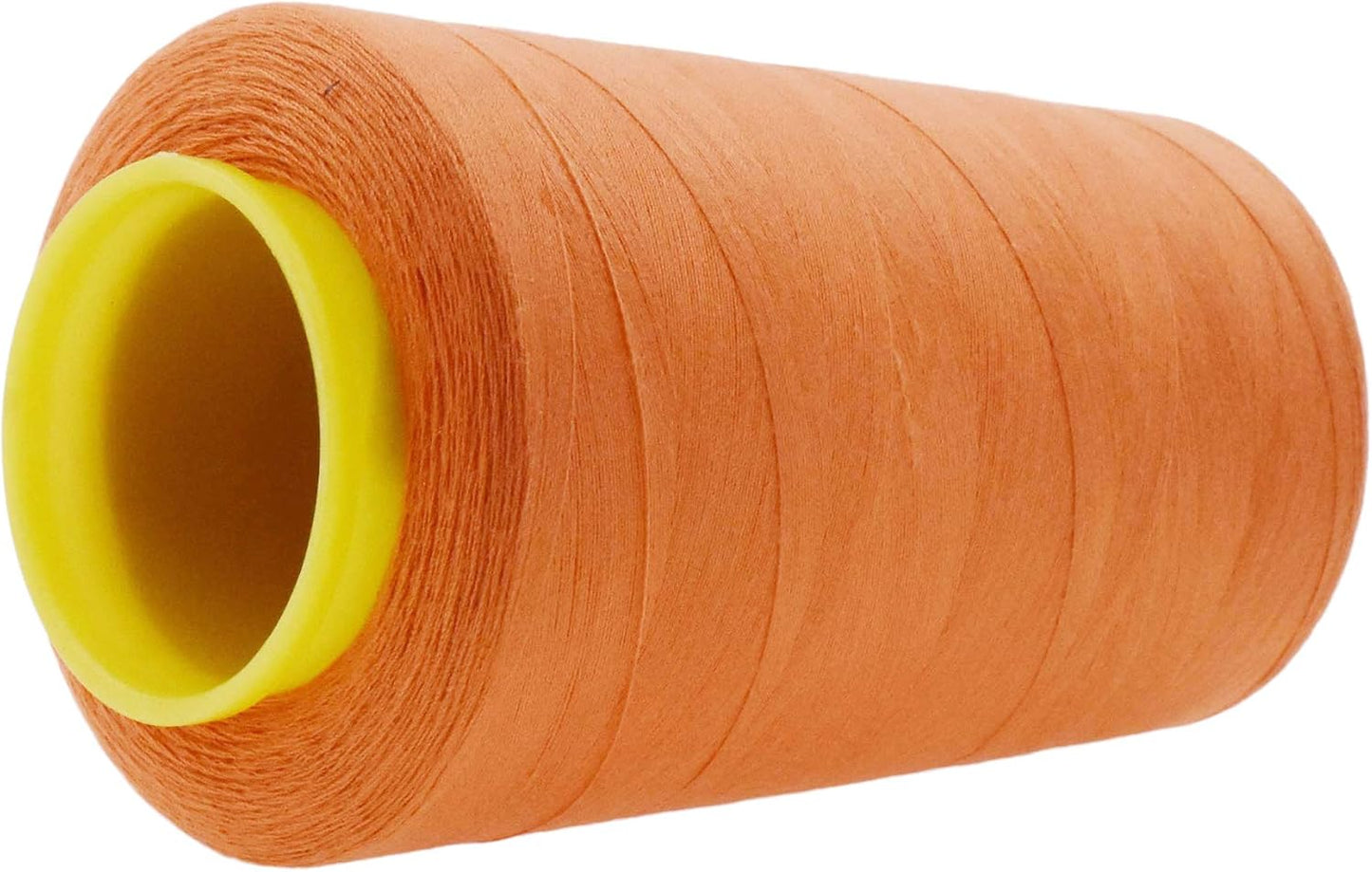 Mandala Crafts 4 Pack of Serger Threads Cones Spools - 20S/2 24000 Yards Polyester Orange Threads for Sergers Machine and Overlock Quilting Sewing Machine