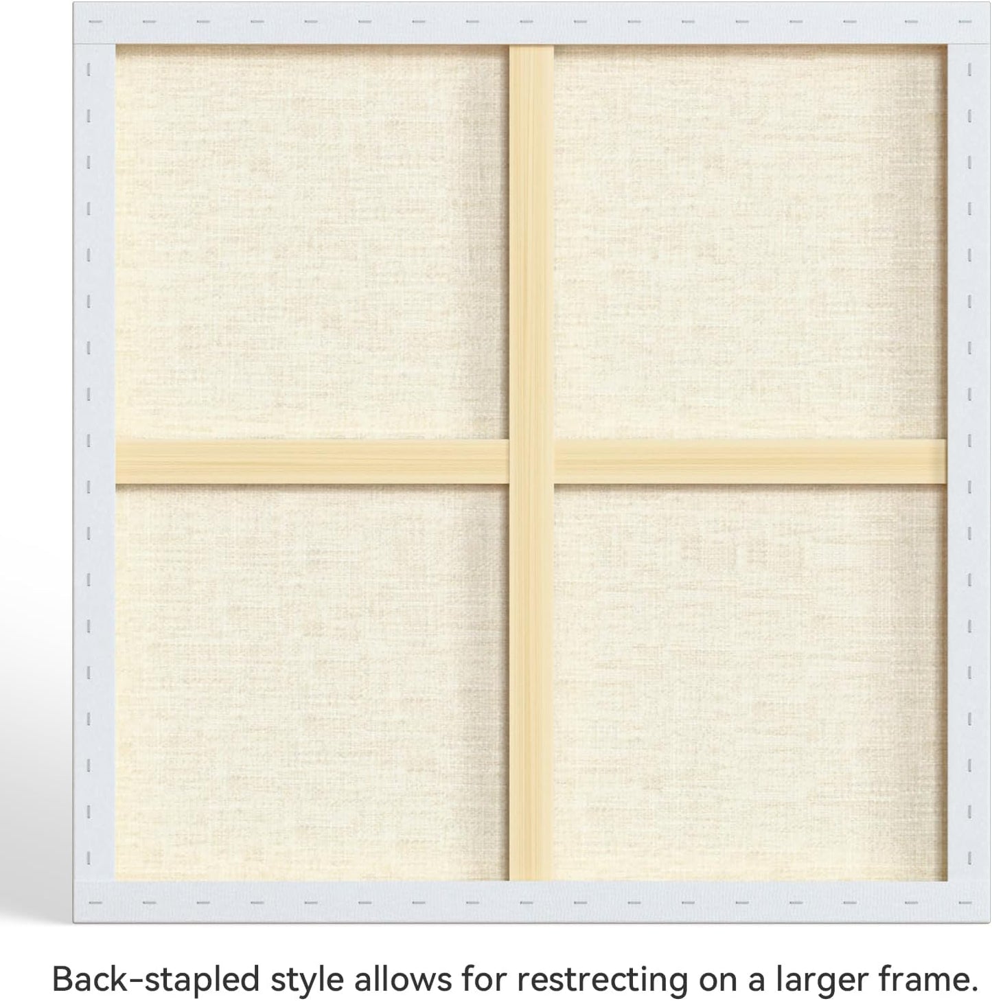 PHOENIX 36x36 Inch 2 Pack Artist Canvas - Extra Large Square Stretched Canvases for Painting - 3/4 Inch Profile, 100% Cotton 11 Oz. Gesso Primed White Blank Professional Canvas Oil & Acrylic Paints