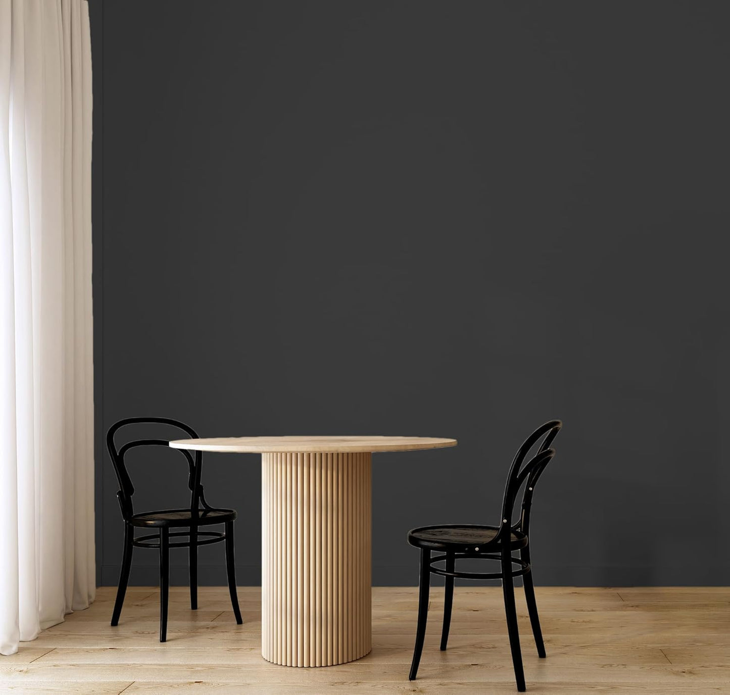 EVOLVE Paint & Primer: Environment-friendly, Low Sheen with One-coat Coverage for Interior & Exterior surfaces (Black Iron, 1-Gallon)