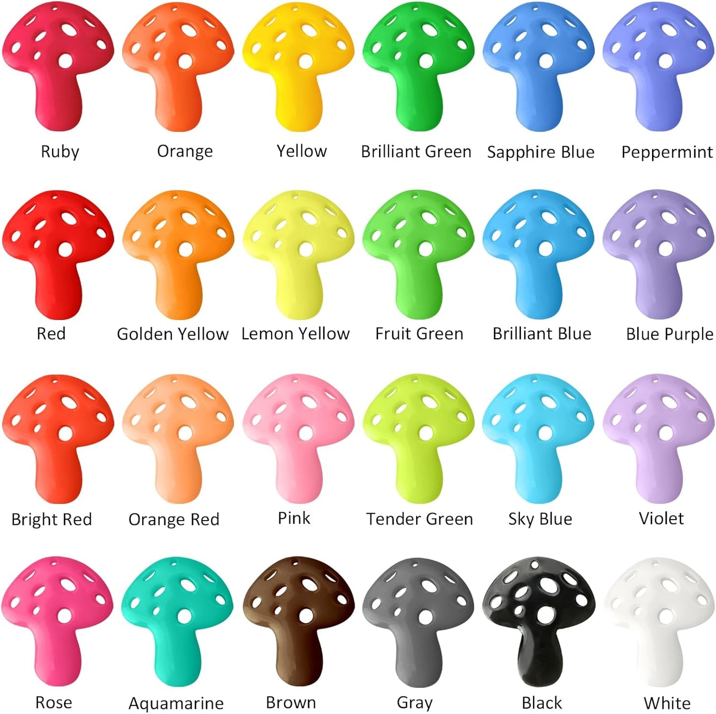 KISREL UV Resin, 24 Opaque Colored UV Resin Kit, Solid Colored UV Resins, Rigid Ultraviolet Clear Resin for Crafts, Jewelry Making and Decoration(20 g/Bottle)