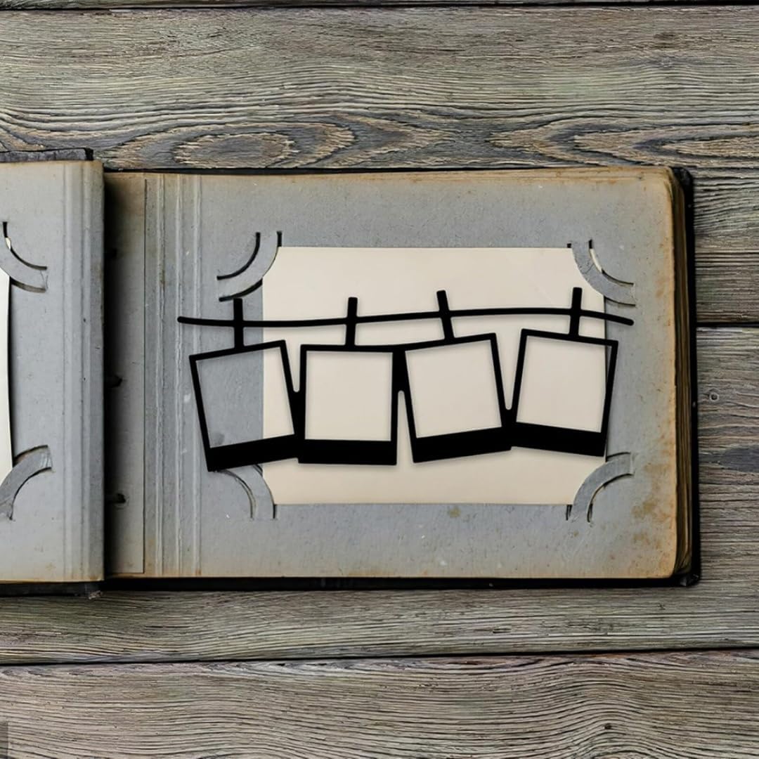 Cutting Dies Metal Stencils Scrapbooking Tools DIY Embossing Template for Paper Card Making Album Arts Crafts Supplies (Photos-8.4x3.3cm)