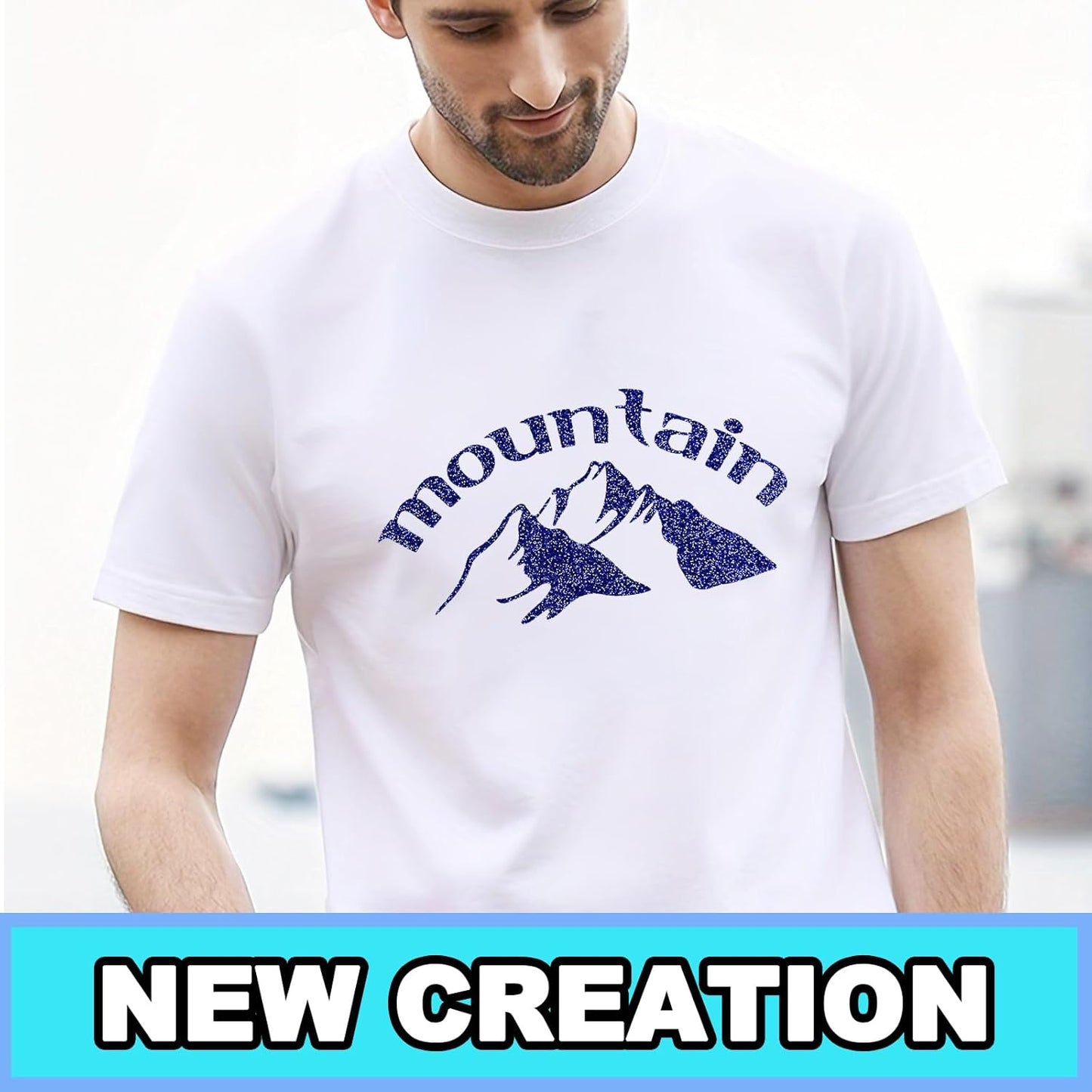 Dark Blue Glitter Heat Transfer Vinyl 12Inch*6FT Glitter Iron on Vinyl for T Shirts Easy to Cut and Weed Compatible with All Cutter Machines HTV Iron on Vinyl for Cricut (Dark Blue)