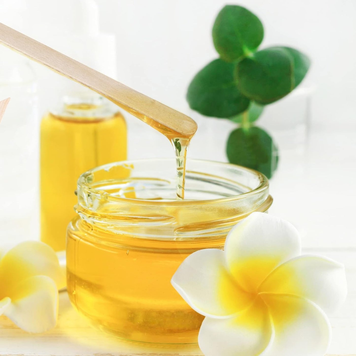 1000Pcs Wooden Wax Sticks Small Waxing Applicator Sticks Wax Spatulas Wood Craft Sticks for Hair Removal and Smooth Skin - Slanted & Round