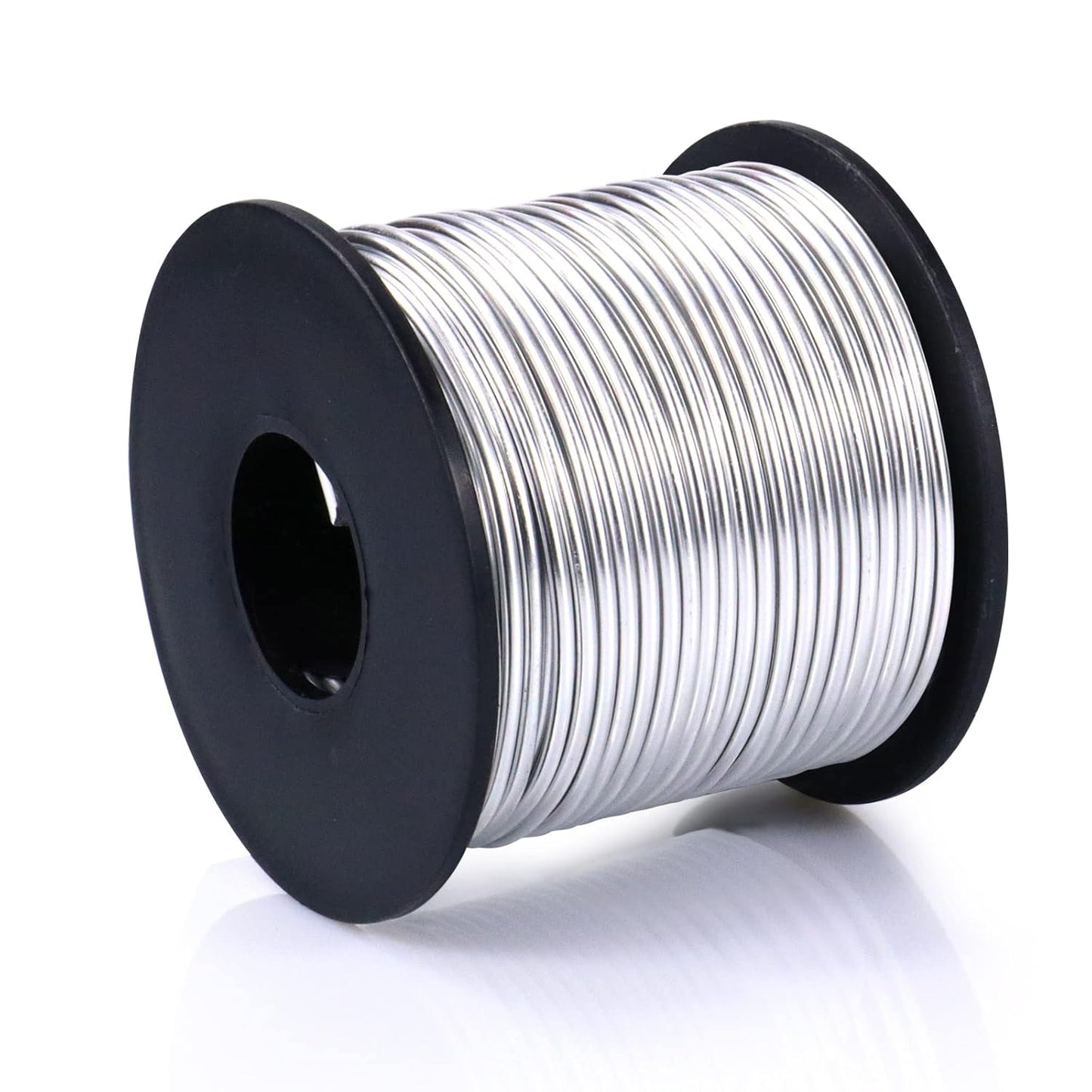 Aluminum Craft Wire, 95 Feet 2.0mm/ 14 Gauge Soft Silver Metal Bendable Sculpting Aluminum Wire Roll Bulk for DIY Crafts Jewelry Making