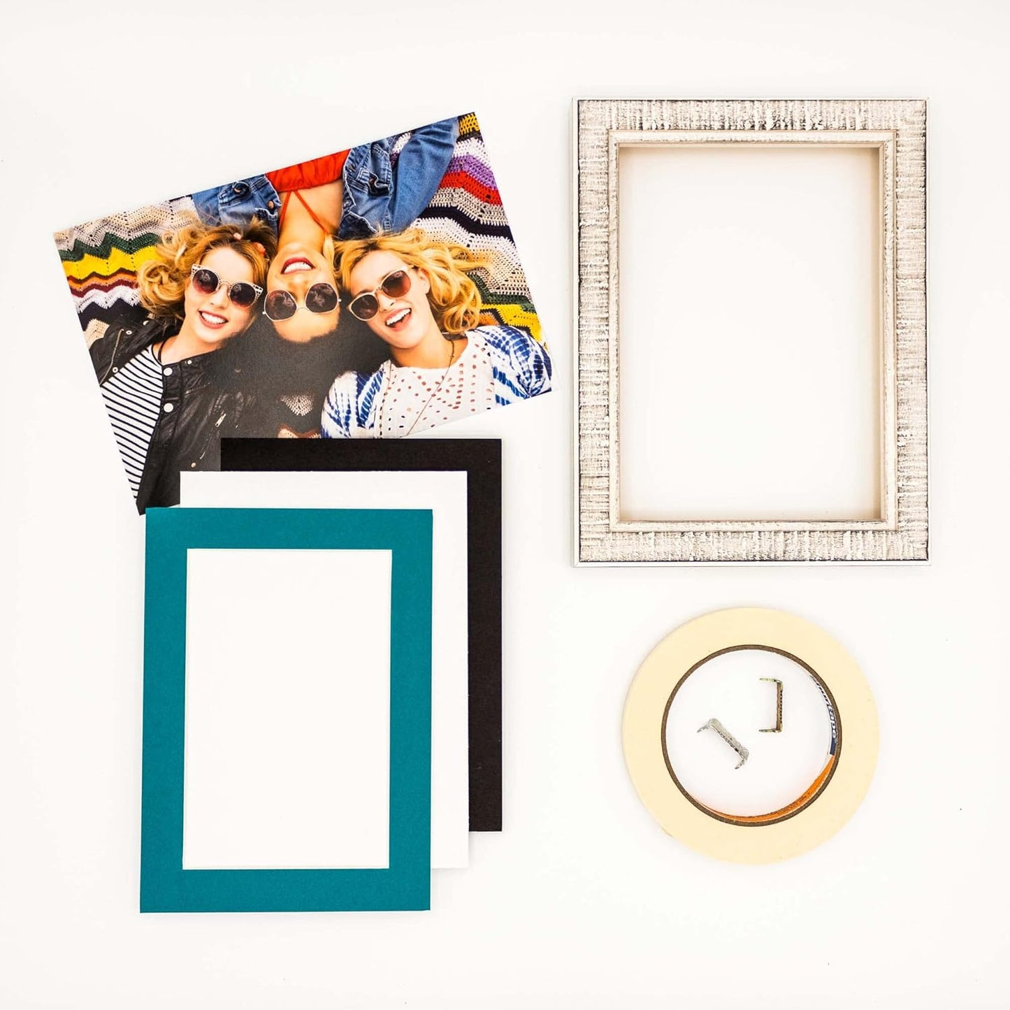 6x8 Mat for 8x10 Frame - Precut Mat Board Acid-Free Show Kit with Backing Board, and Clear Bags Teal Blue 6x8 Photo Matte Made to Fit a 8x10 Picture Frame Matboard for Framing, Pack of 10 Mats