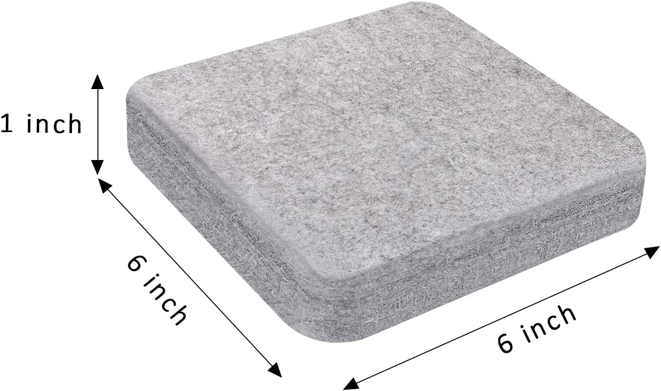 FCENDS Needle Felting Mat, 100% Natural Wool Needled Felting Pad, 6x6x1 inch Eco-Friendly Felting Block, Thick and Firm (6"x6")