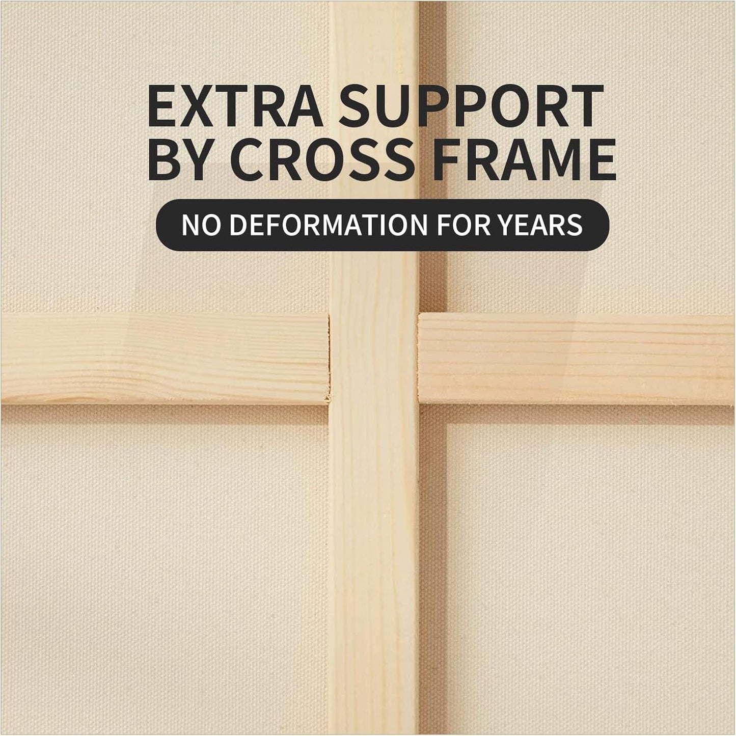 Large Canvas for Painting, 2 Pack 30x40 White Pre Stretched Canvases Fivefold Primed 100% Cotton Big Blank Canvas Boards Art Supplies for Acrylic Pouring, Oil Watercolor Painting & Wet Art Media