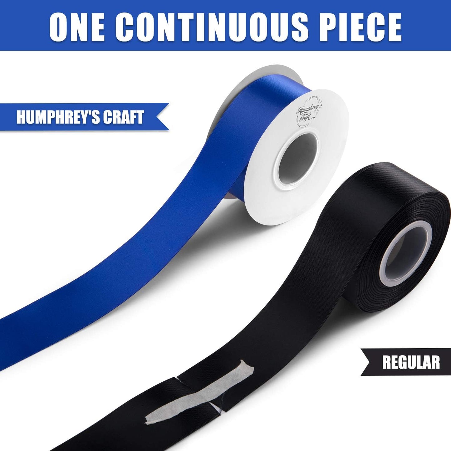 Satin Ribbon 1 Inch Red Double Faced - 25 Yards for Gift Wrapping DIY Bows Crafts Bridal Bouquet Cutting Ceremony Sewing Christmas Wedding Baby Shower Decoration Humphrey's Craft