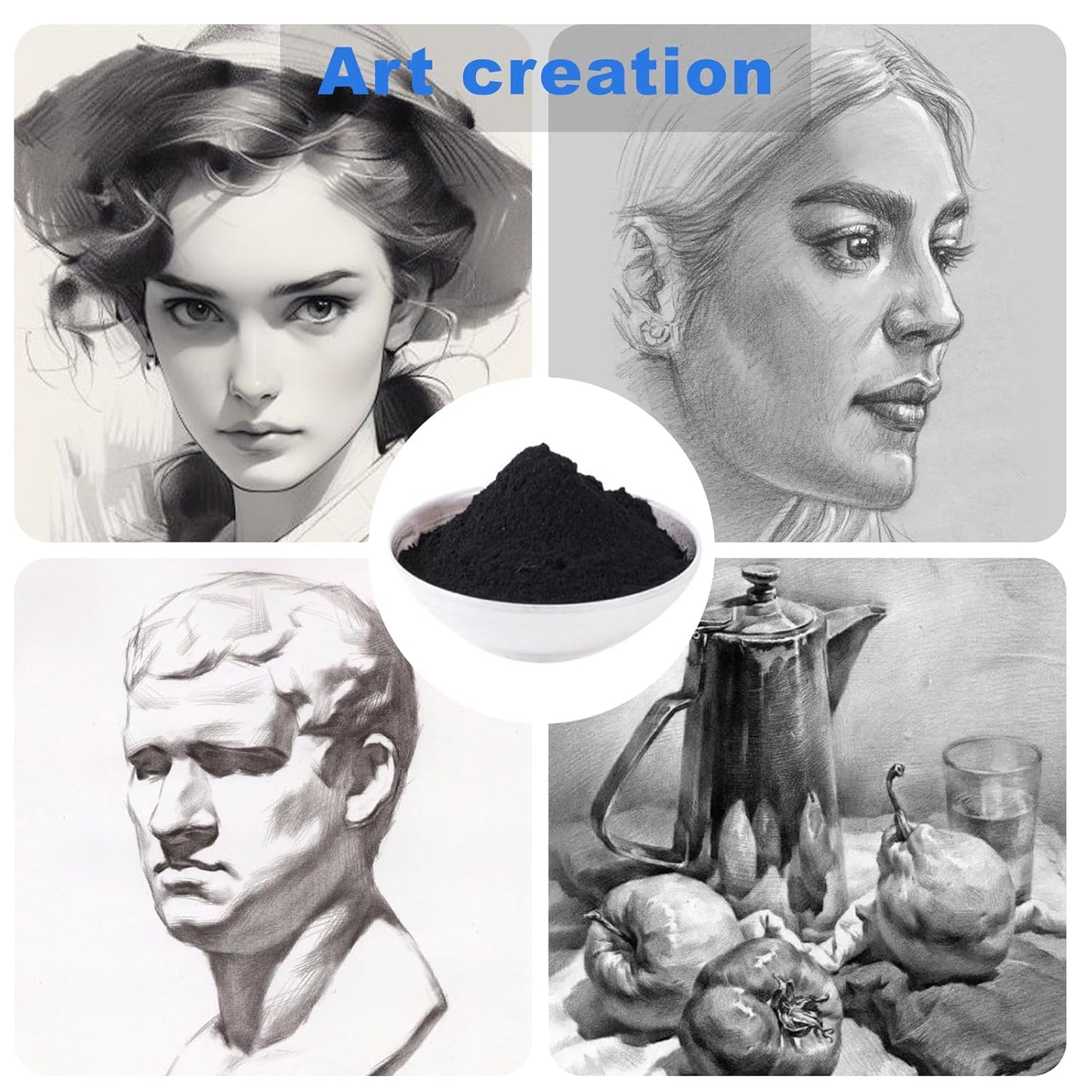 Pure Graphite Powder, 5 LB - 44-Micron Ultra-Fine Pure Graphite's Powder, Excellent Dry Powdered Graphite's Lubricant, Powdered Graphite for Sketching, Drawing, Pencils, Locks (5 LB)