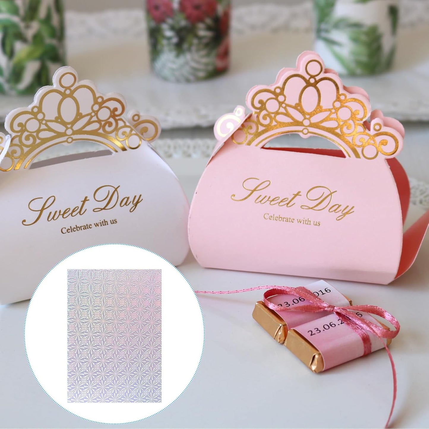 PATIKIL 11.7x8.3" Hot Stamping Foil Paper Sheet, 20 Sheets A4 Heat Transfer Hot Stamping Paper Foil for Leather DIY Logo Decor Craft Gift Package Scrapbook Card, Snowflake Silver