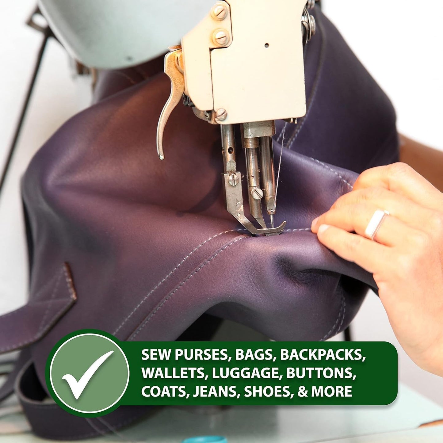 Mandala Crafts Wine Heavy Duty Thread - 1500 Yds Tex 70 Thread for Sewing Drapery Jeans Leather Hair - Bonded Polyester for Outdoor Marine Upholstery