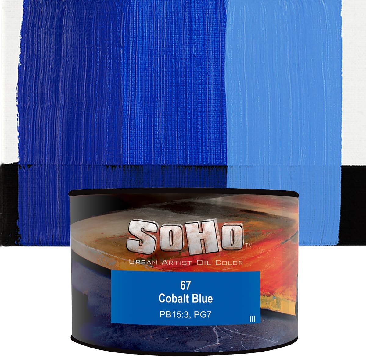 Soho Urban Artist Oil Paint - Cobalt Blue, 430 ml Can - Best Valued Oil Colors for Painting, Excellent Pigment Load