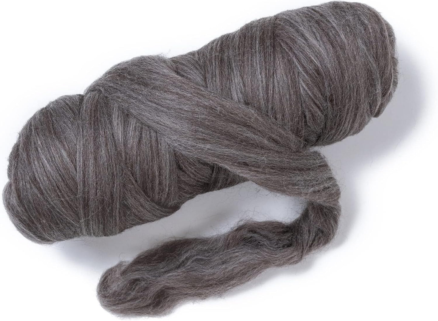 Kondoos Multi Colored Natural Wool roving, 1 lb. Best Wool for Needle Felting, Wet Felting, handcrafts and Spinning. (Terra, 1lb)