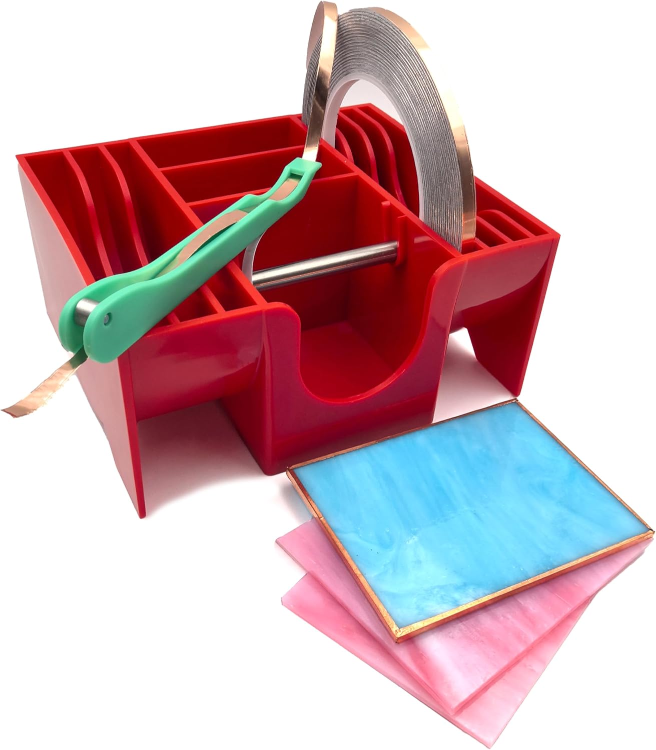 Copper Foil Hand Foiler and Foil Dispenser Kits (Dispenser Red)