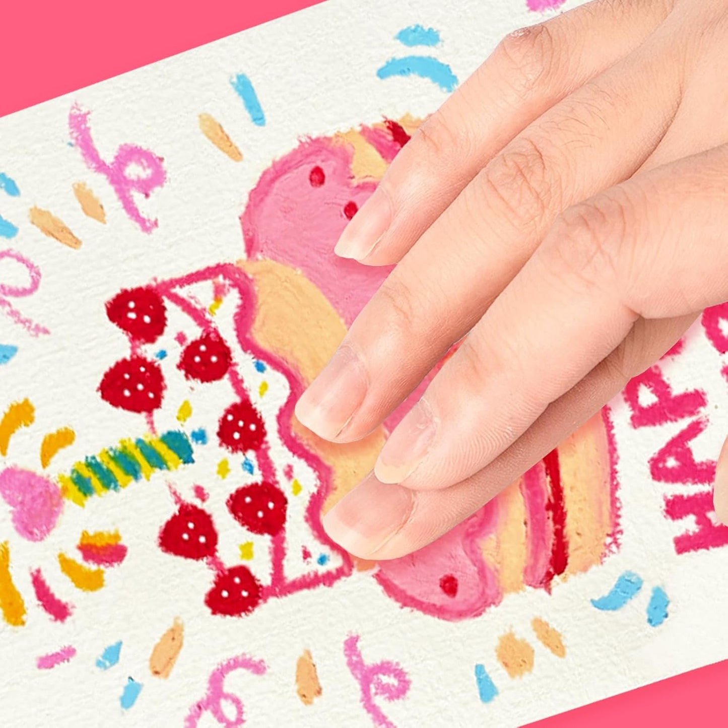 qianshan Soft Oil Pastels 12pc Set of 6 Assorted Colors,Non Toxic,Soft Texture Vibrant and Creamy Oil Crayons Pastels Art Supplies For Professional Artists Beginners Drawing.Red