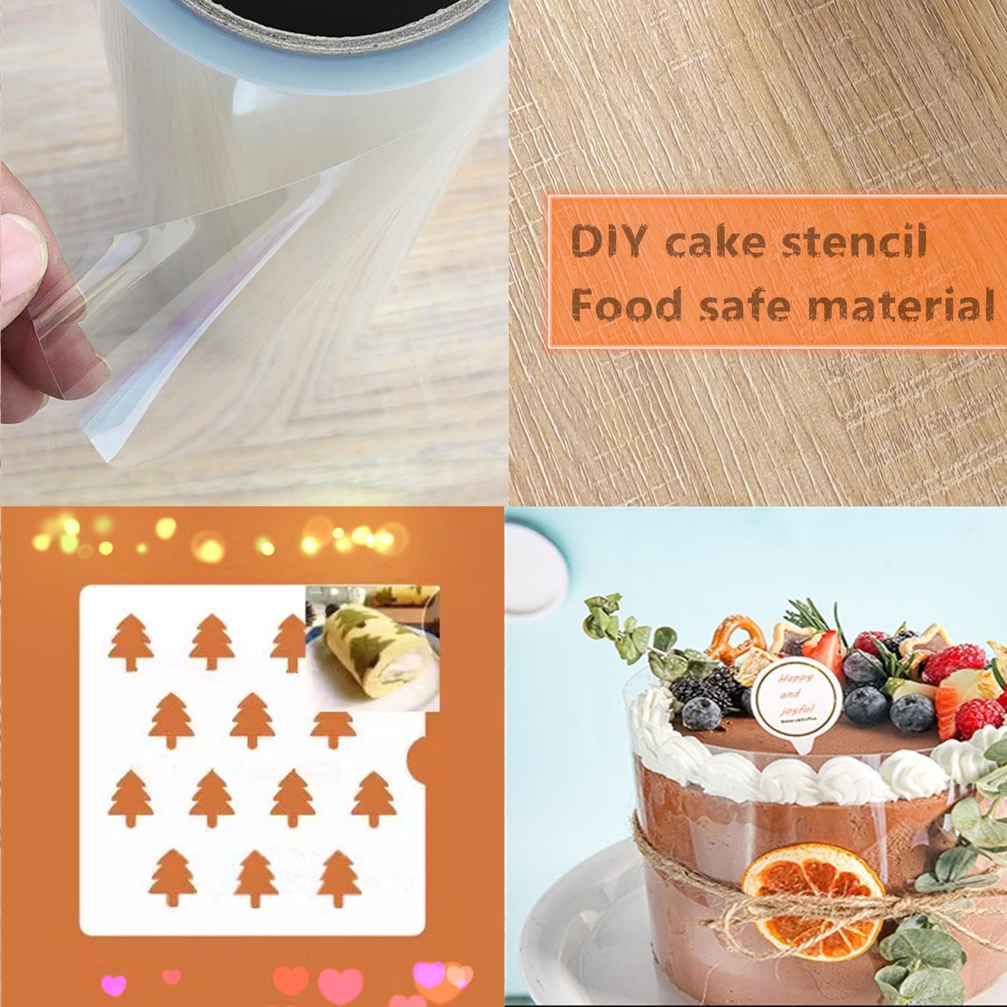 ZHluja 12inchs x 40ft Rolls 4mil Transparency Blank Stencil Sheets Material,Clear Acetate Sheet Mylar Sheet for Cricut,Cutting Paper,Template Craft Plastic