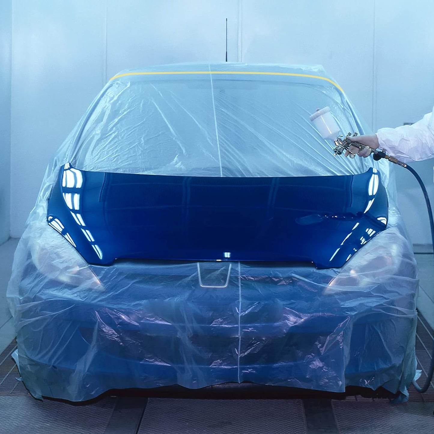 MyLifeUNIT Tape and Drape, 3 Pack Masking Paper with Tape for Automotive Painting