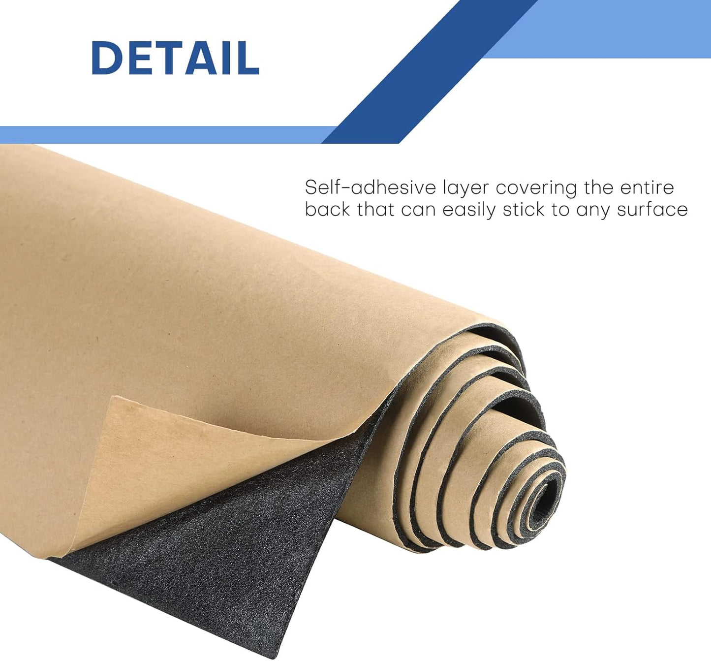 MYFULLY Sponge Neoprene Roll with Adhesive, Waterproof Foam Rubber Sheet Cut to Multiple Dimensions and Lengths for Shock Pad, Gaskets, DIY, Crafts (1/8" Thick x12 Wide x 24" Long)