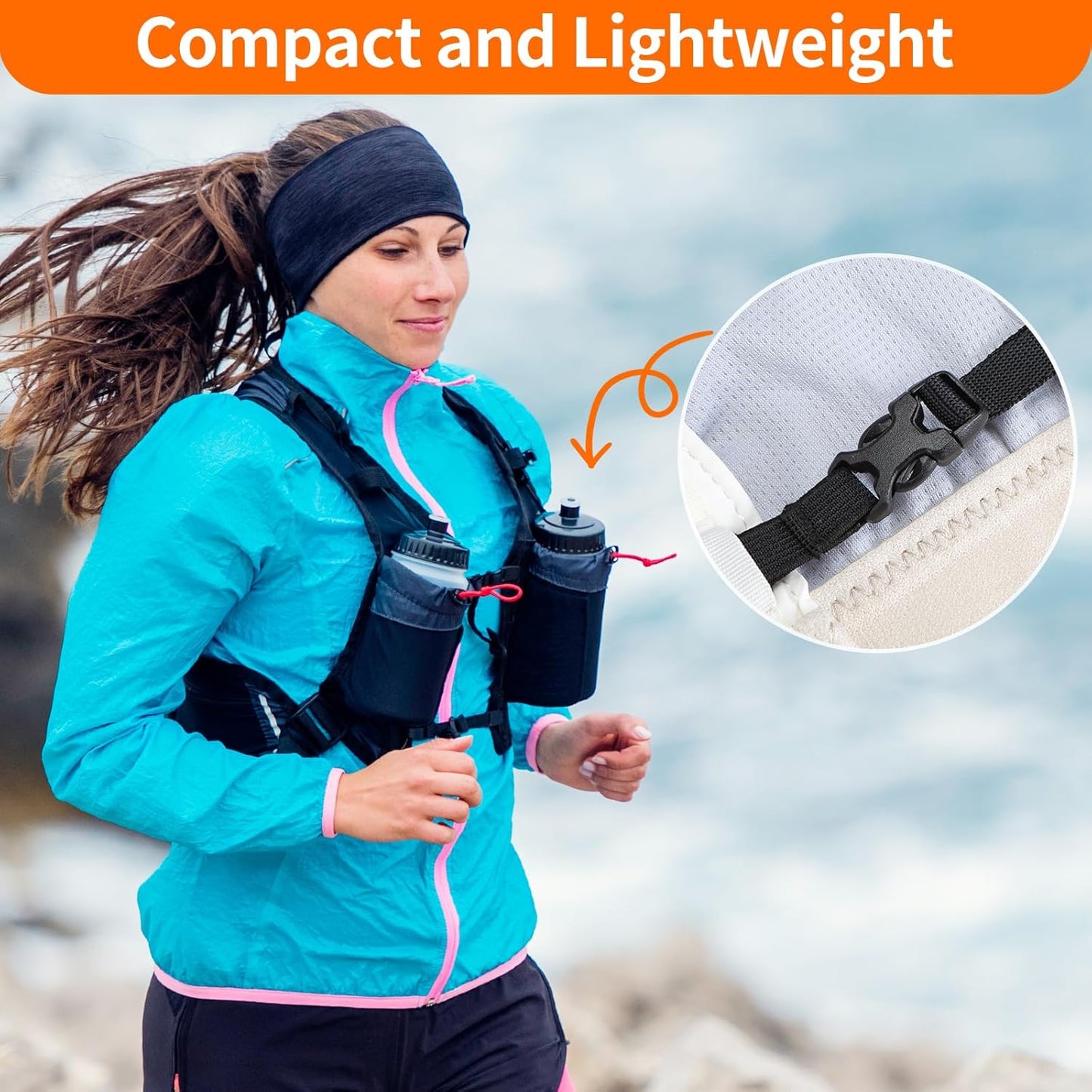 Buckle and Strap Set 3/8", 10 Yards Webbing Strap, 10-Pack Dual Adjustable Side Release Plastic Buckles, 20 Tri-Glide Slider Clips, Black (3/8 Inch Combo Set)