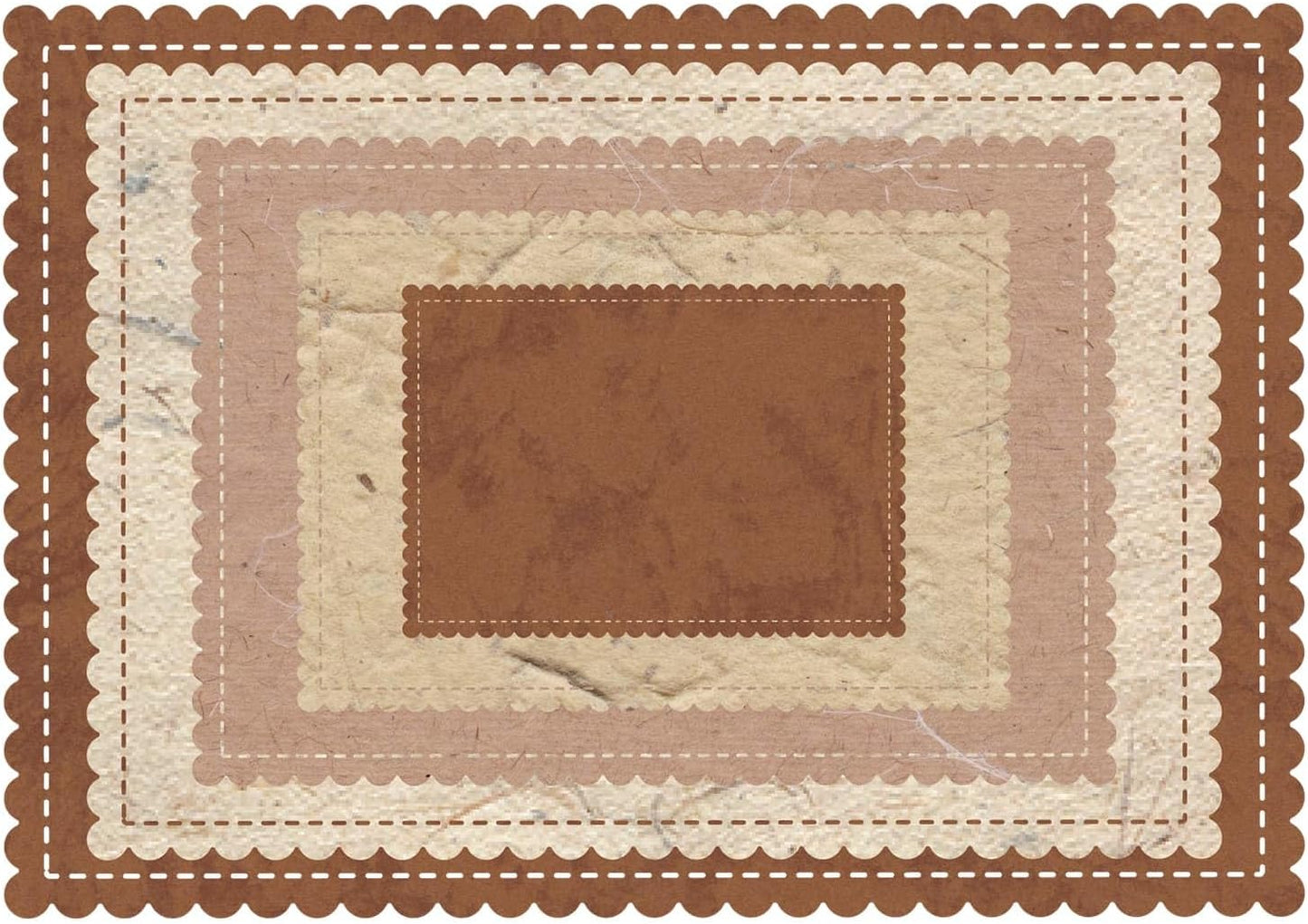 YKW Scalloped Background Frame Metal Cutting Dies Set for Card Making Albums Scrapbooking Paper Crafts DIY Tool Kit, Embossing Tools Die Cuts Etching Templates Stamps Paper Card Decorations