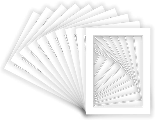 24x36 Mat for 20x30 Photo - Precut White on White Double Mat Picture Matboard for Frames Measuring 24 x 36 Inches - Bevel Cut Matte to Display Art Measuring 20 x 30 Inches - Acid Free ONE MAT