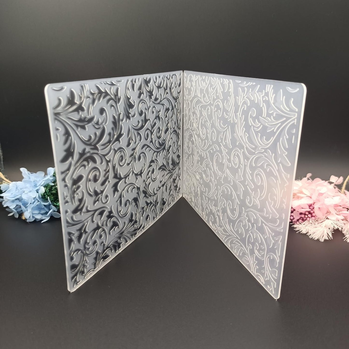 Vine Texture Embossing Templates 5x7inch 3D Plastic Embossing Folders for Card Making DIY Scrapbooking Photo Album Card and Handmade Paper Craft Decor