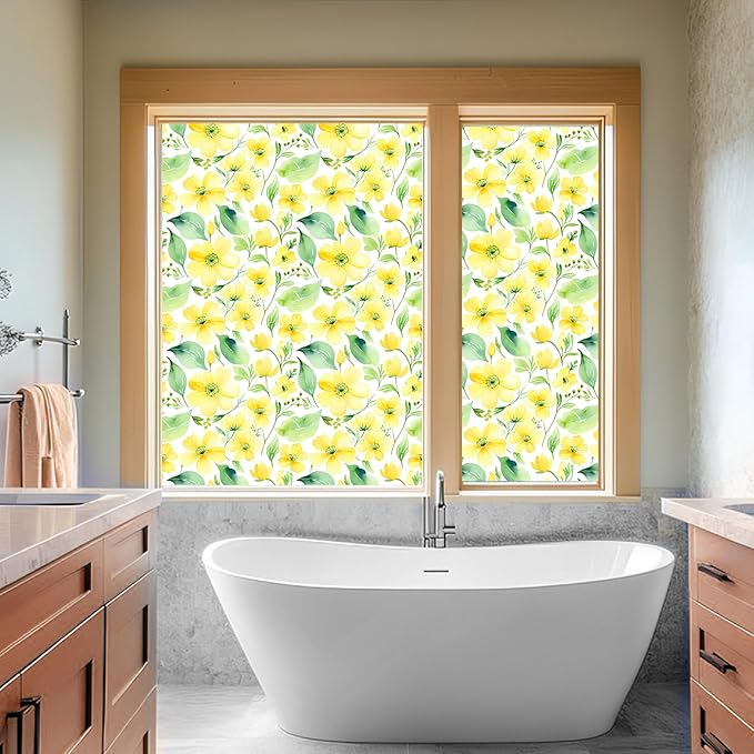 Frosted Glass Window Frosting Film Window Privacy Film One Way Privacy Windows Clings Static Cling Home Room Bathroom Spring Decor Car Decorations Tint Door Cover Renter Friendly Stickers