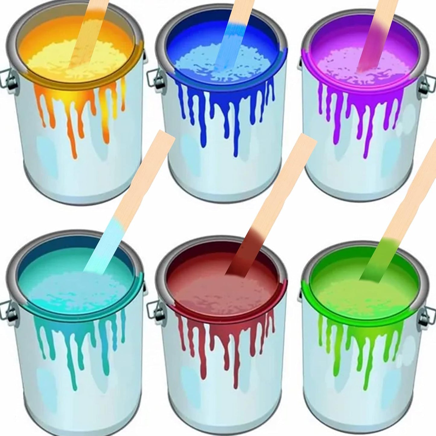 Bamboo Paint Stir Sticks - Rewiss Paint Sticks 12 Inch Wood Stirrers Paddles Resin or Wooden Craft Sticks, Garden and Library Markers(1000 pcs)